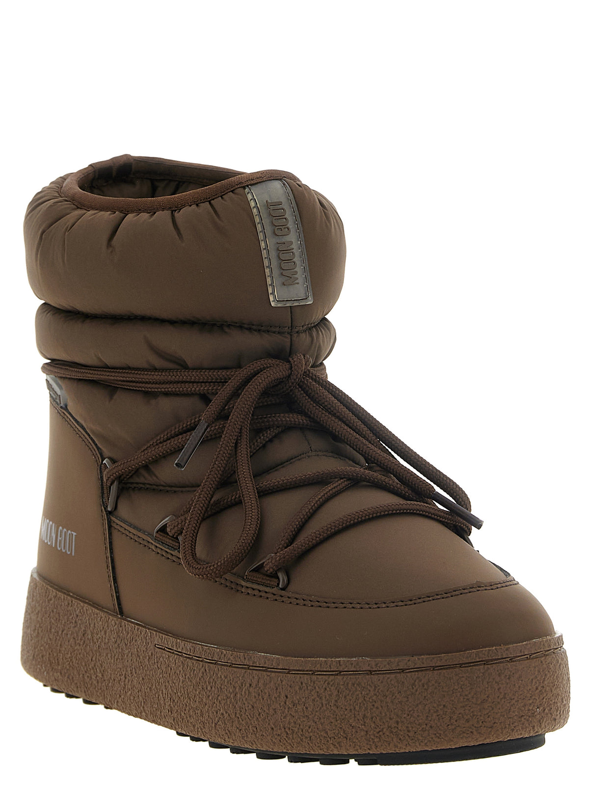 Moon Boot Brown Polyamide Flat Boots