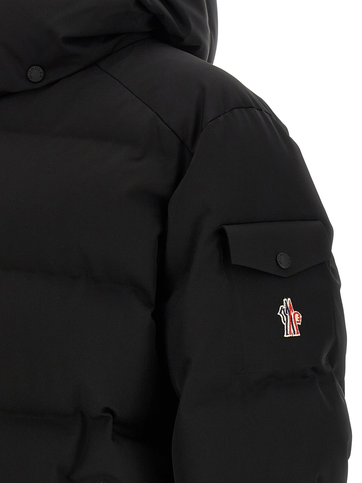 Moncler Grenoble Black Polyamide Full-Length Jacket