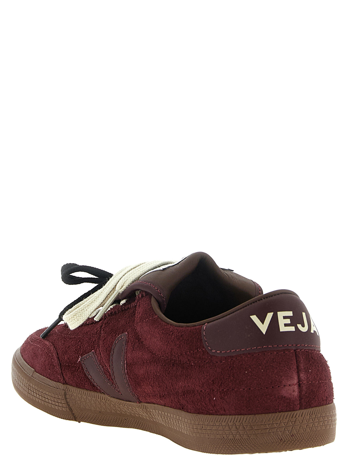 Veja Bordeaux Calfskin Low Top Sneakers