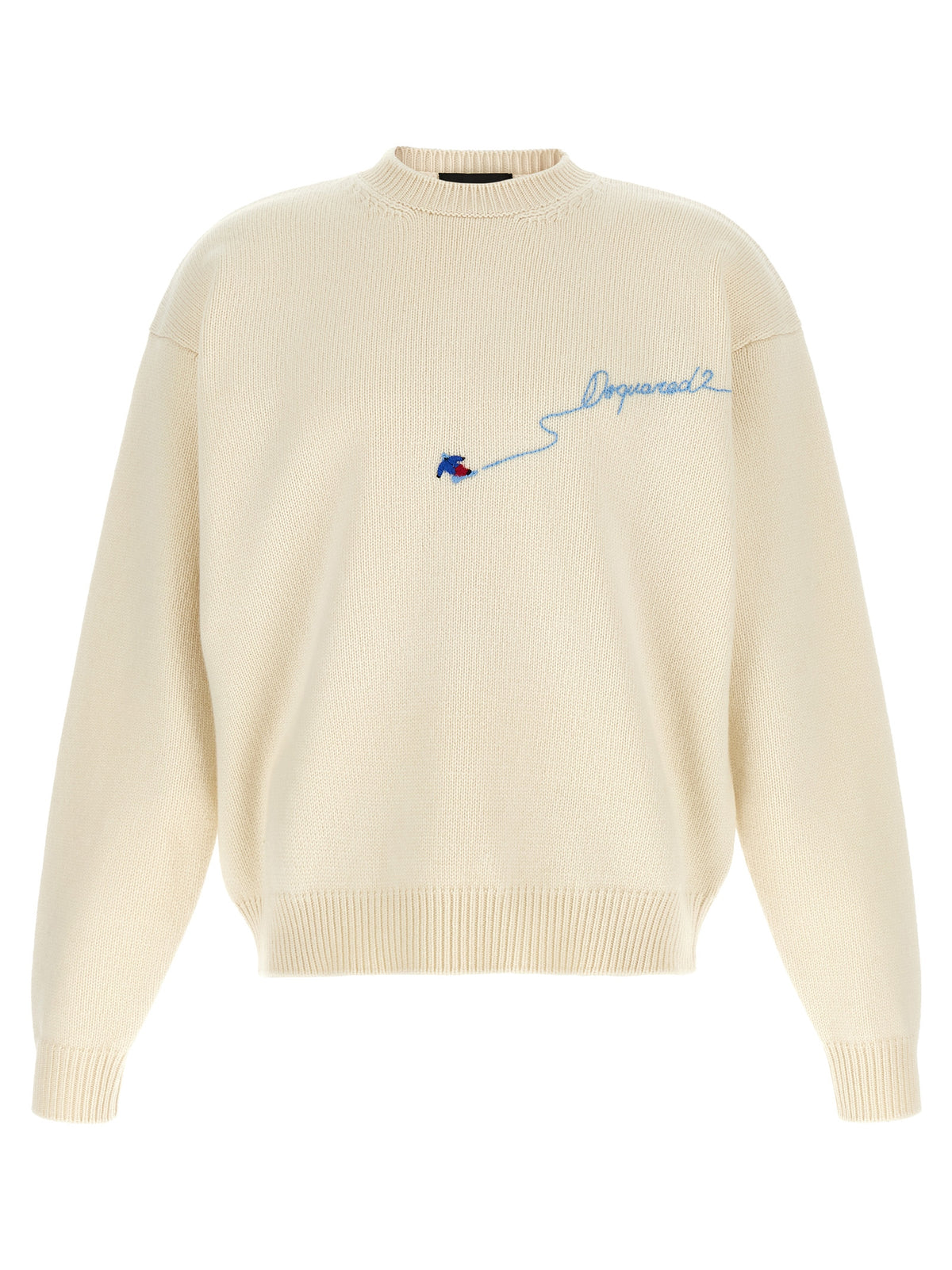 Dsquared² White Wool Cardigan