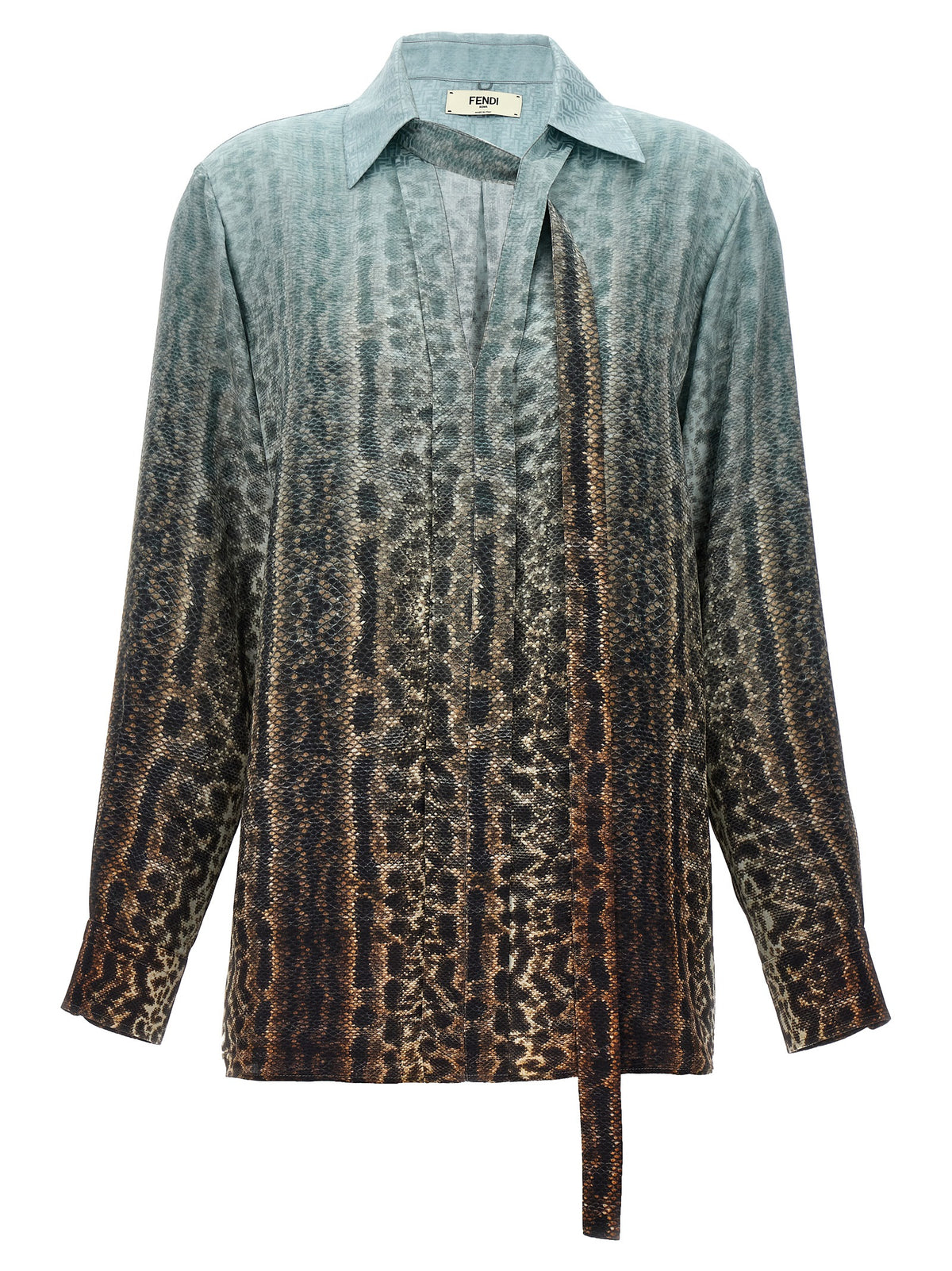 Fendi Multicolor Silk Blouse