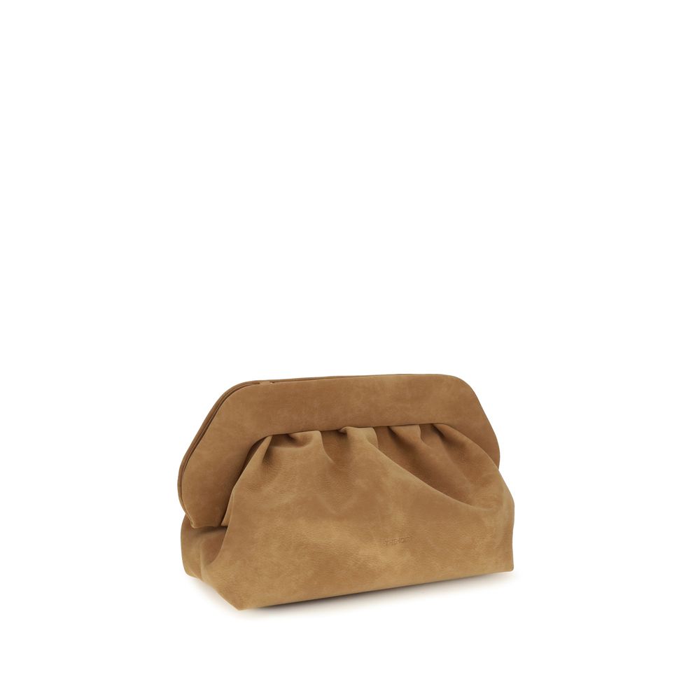 THEMOIRè Beige Suede Leather Handbag