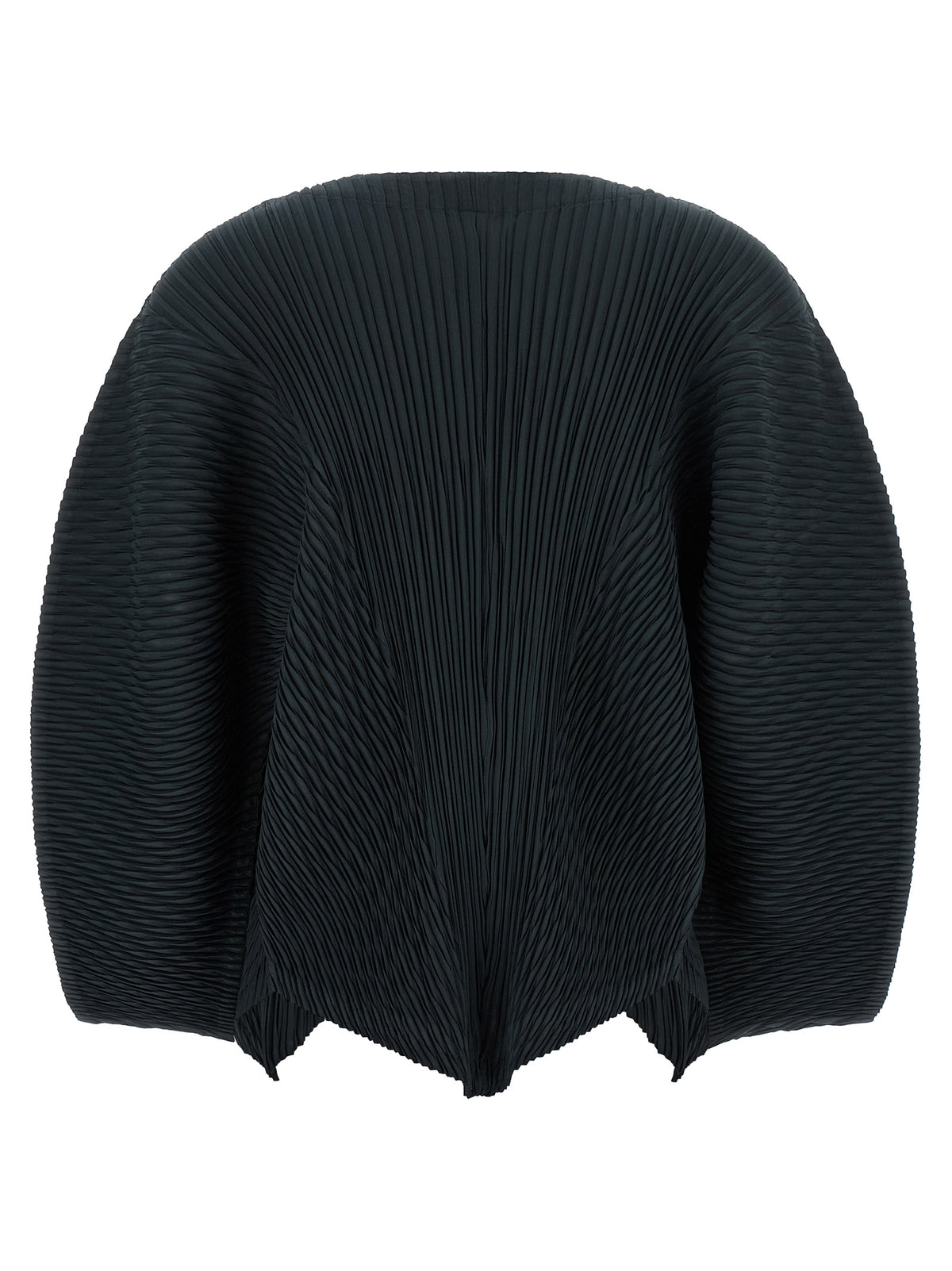 Issey Miyake Black Polyester Cardigan