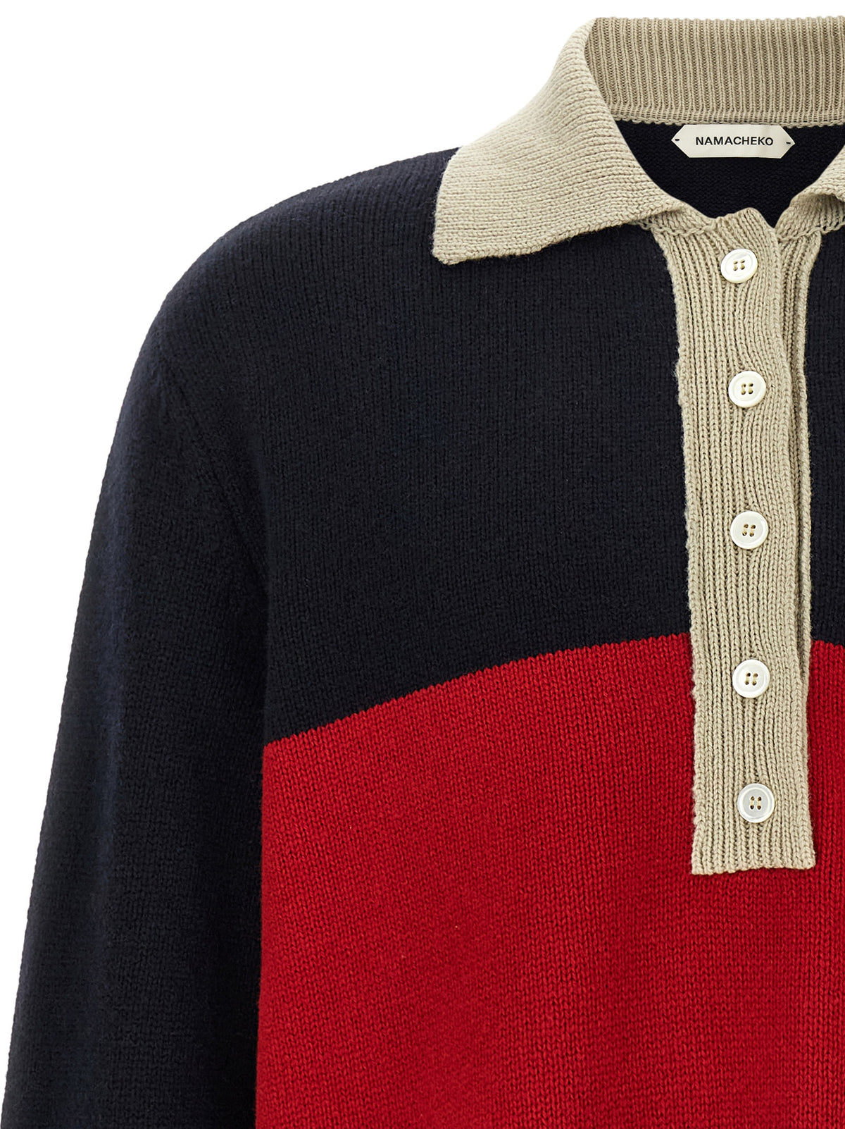 Namacheko Multicolor Merino Wool Polo Shirt