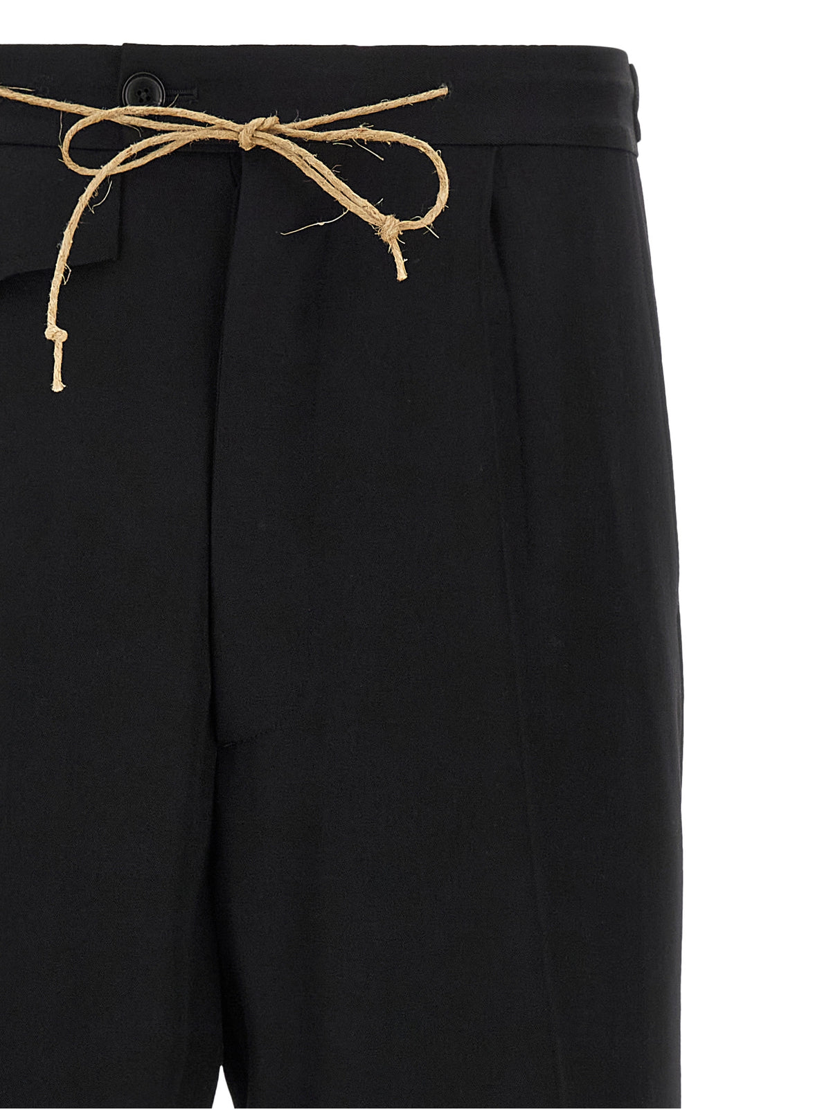 Namacheko Black Virgin Wool Dress Pants