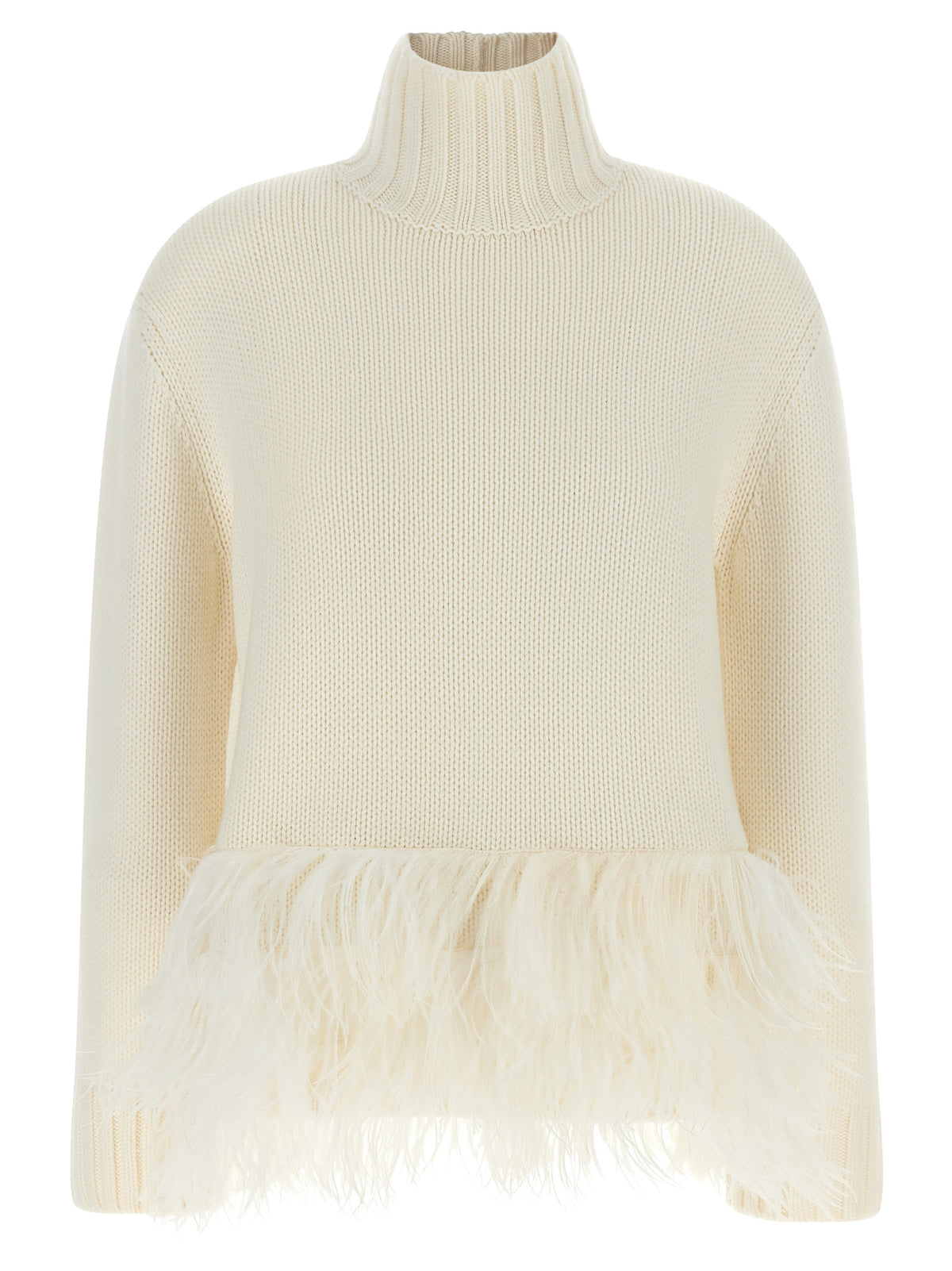 Fabiana Filippi White Virgin Wool Cardigan
