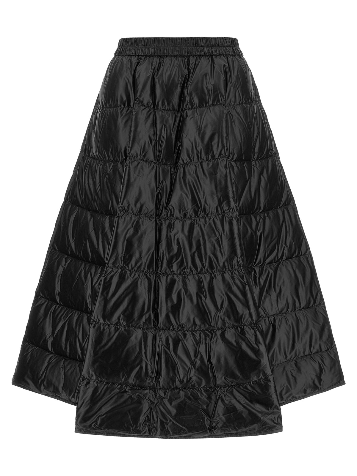 Moncler Black Polyamide Midi Skirt
