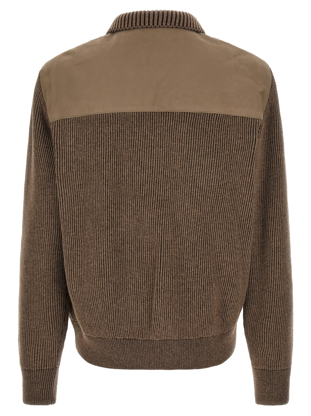 Brioni Brown Calfskin Leather Jacket