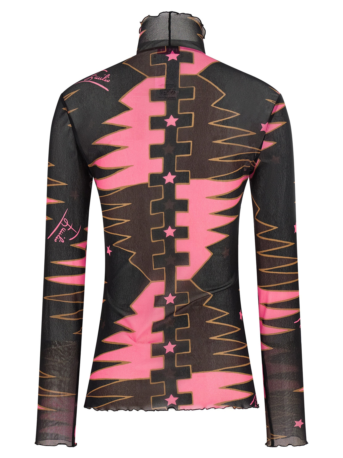 Emilio Pucci Multicolor Polyamide Long Sleeve T-Shirt
