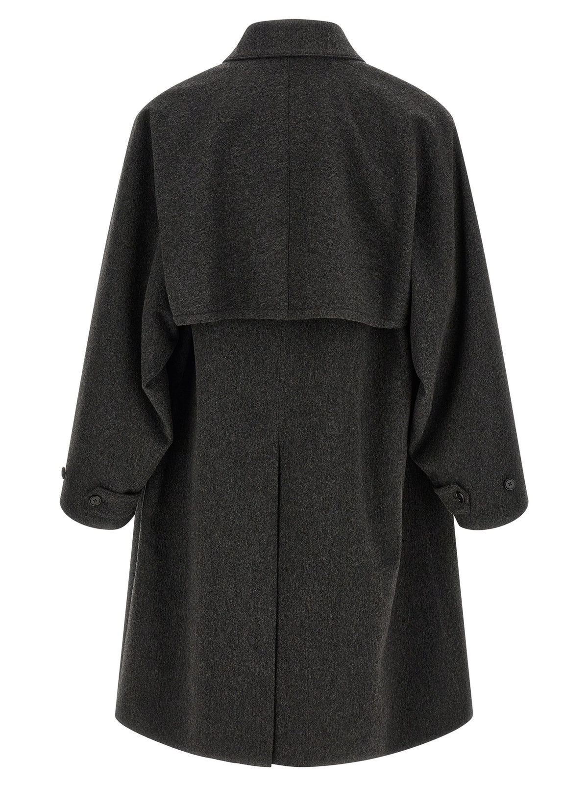 Jil Sander Gray Wool Coat