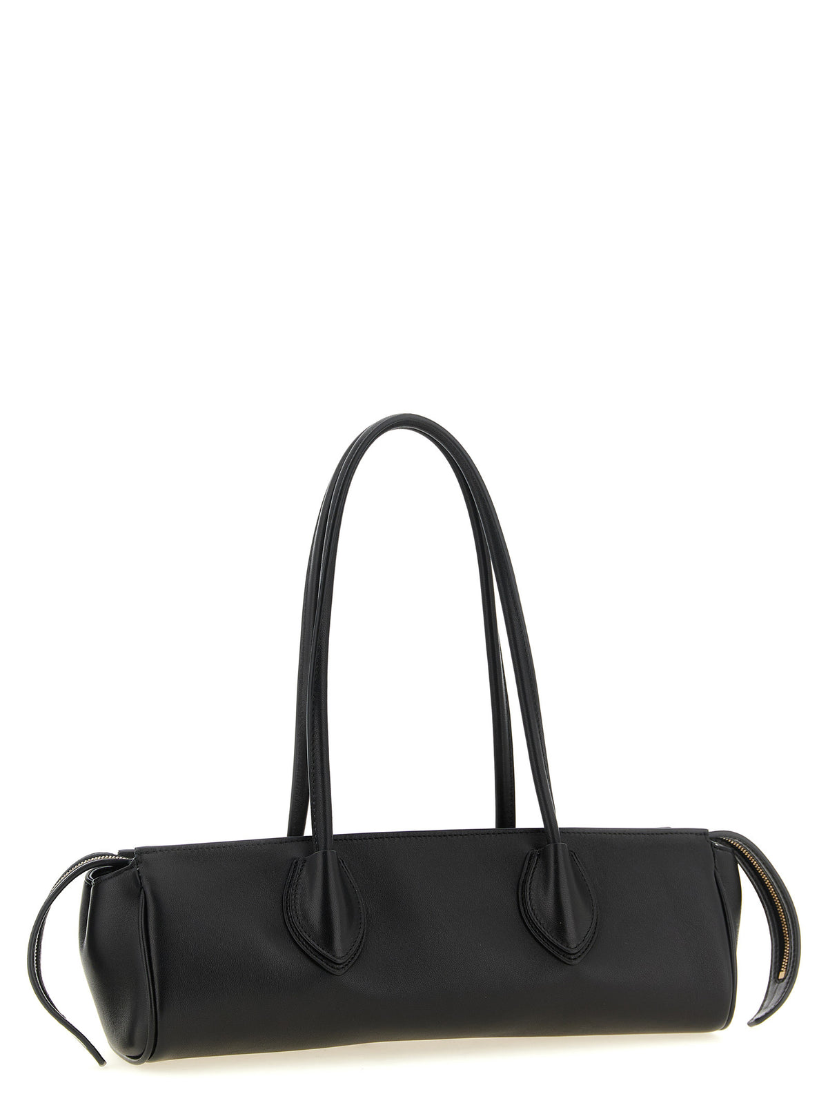Khaite Black Lamb Leather Shoulder Bag