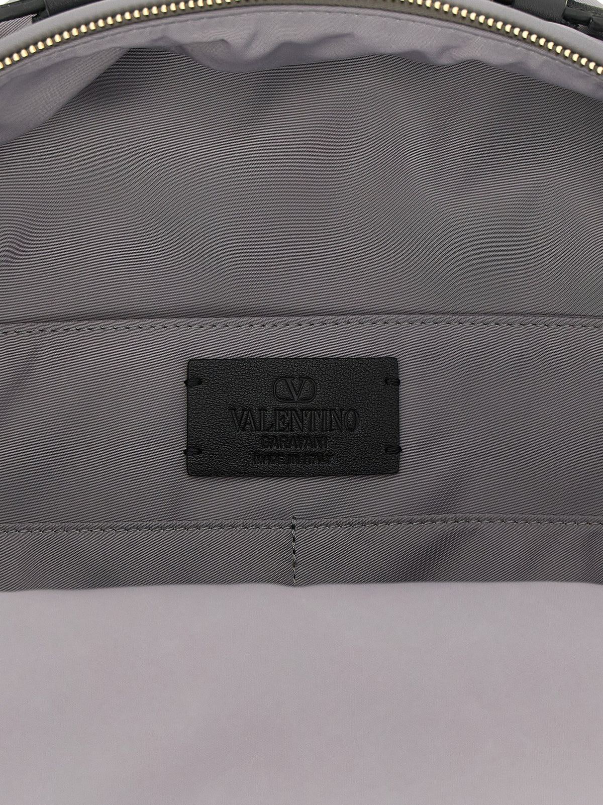 Valentino Garavani Gray Polyester Backpack