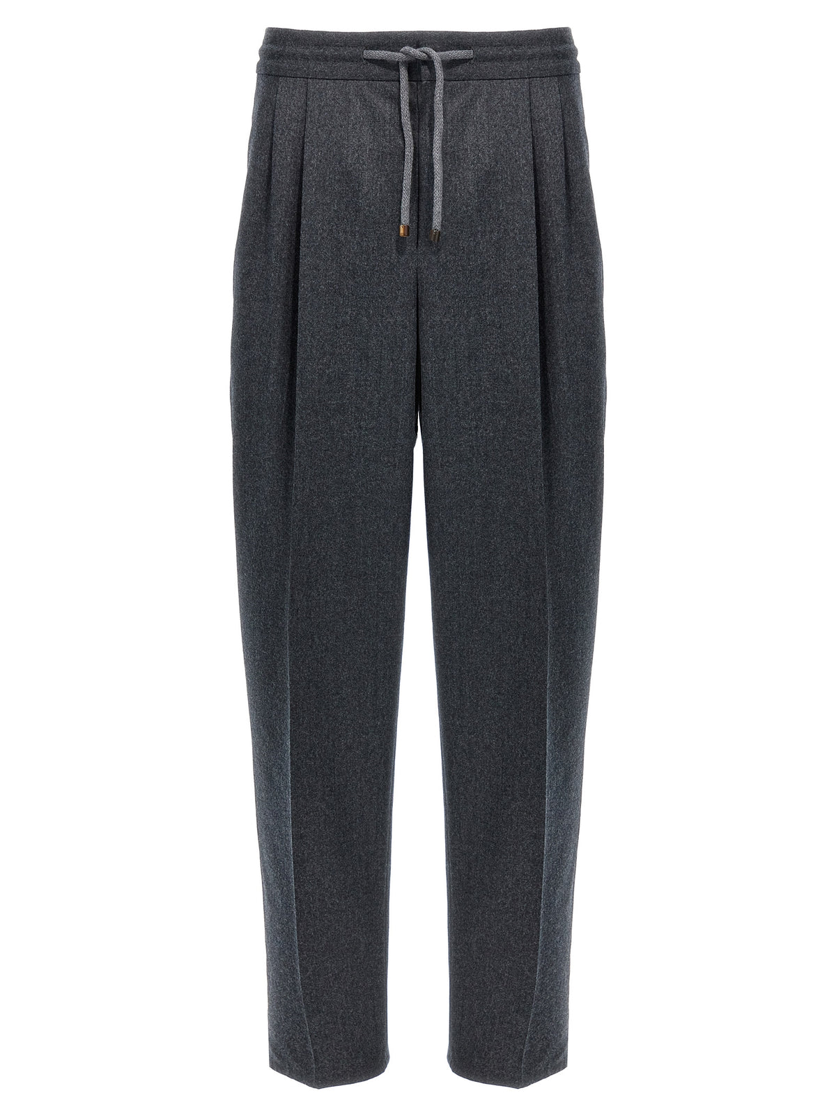 Brunello Cucinelli Gray Virgin Wool Casual Pants