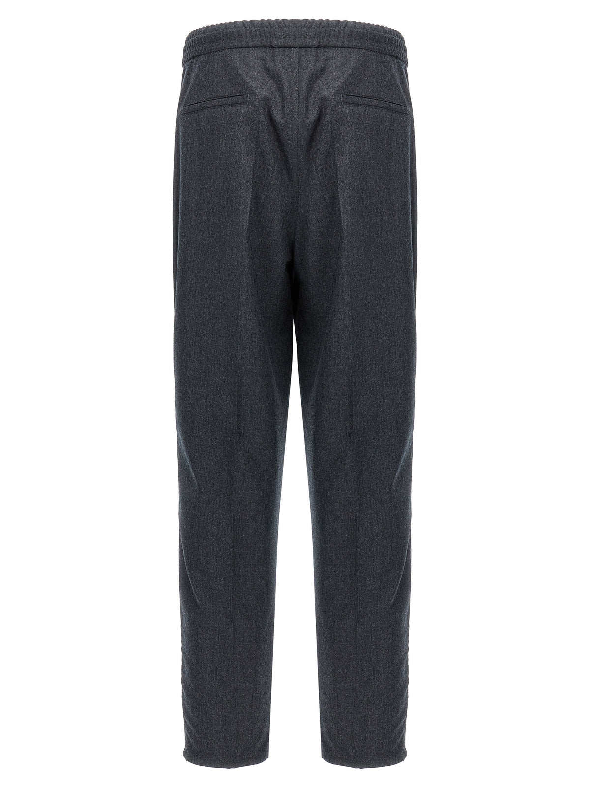 Brunello Cucinelli Gray Virgin Wool Casual Pants