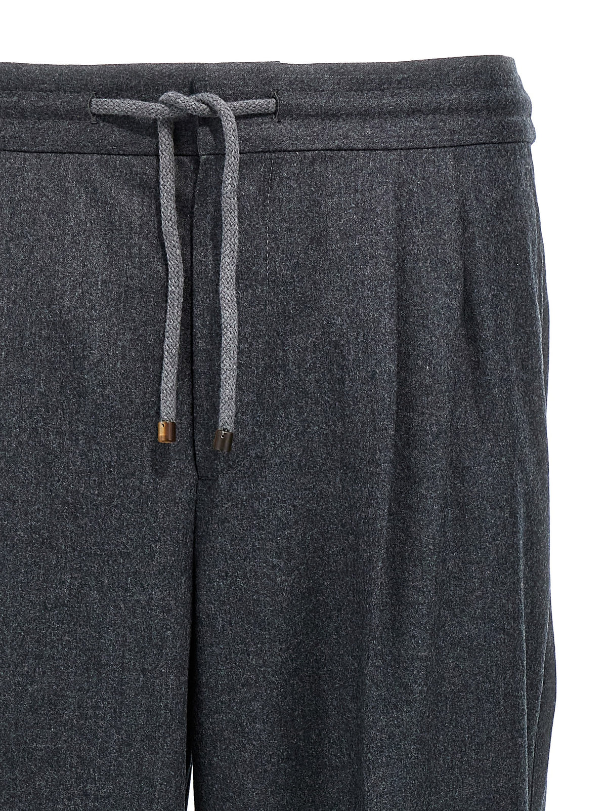 Brunello Cucinelli Gray Virgin Wool Casual Pants