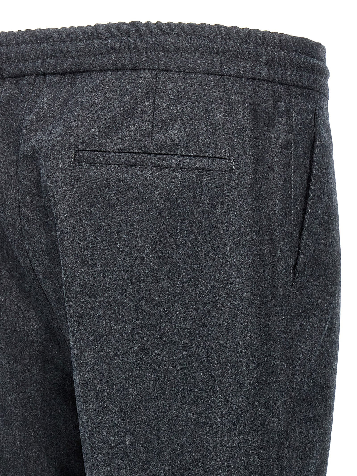 Brunello Cucinelli Gray Virgin Wool Casual Pants