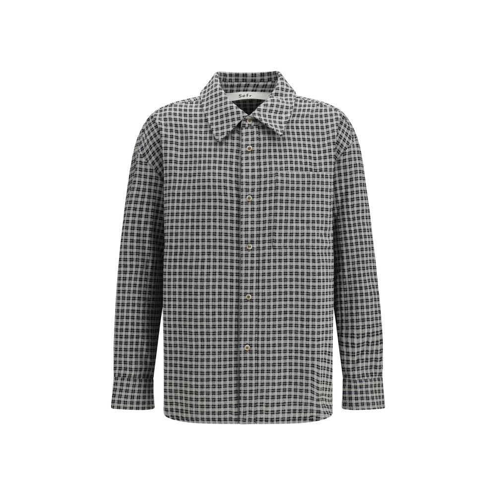 SÉFR Multicolor Marabou Shirt