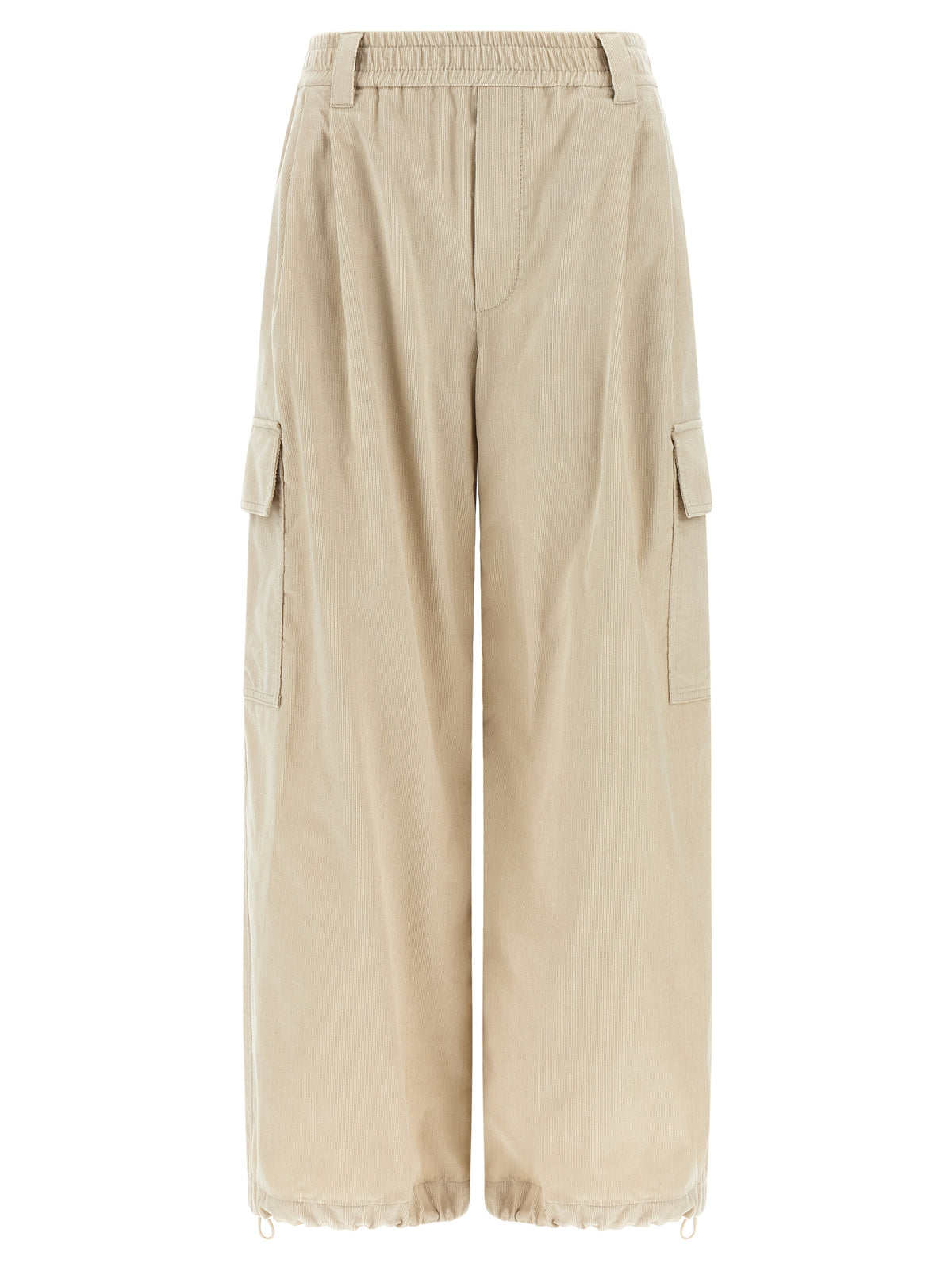Brunello Cucinelli Beige Cotton Cargo Pants