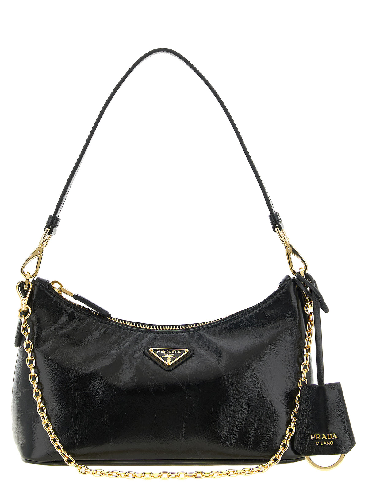 Prada Black Calfskin Shoulder Bag