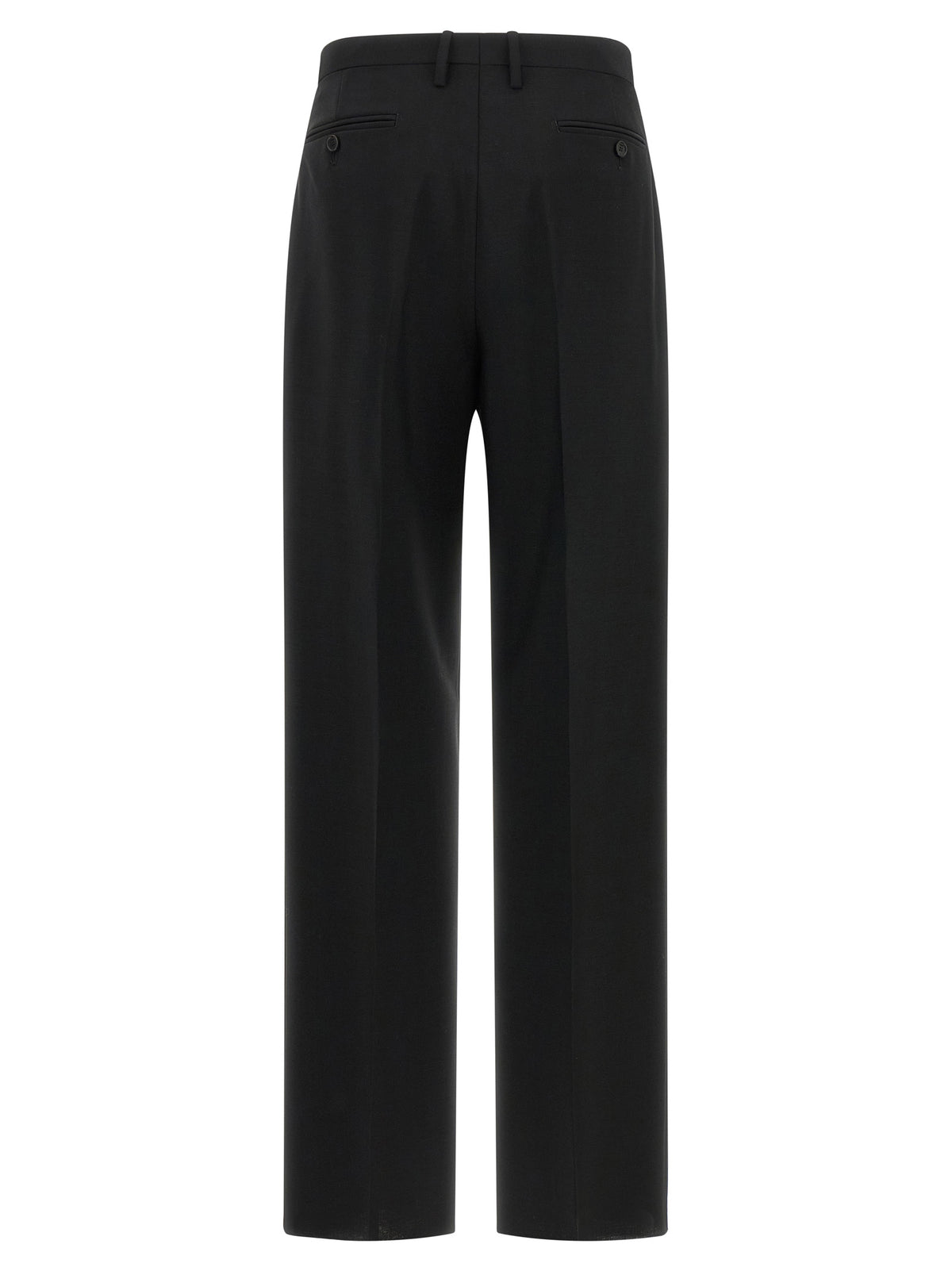 Fendi Black Mohair Dress Pants