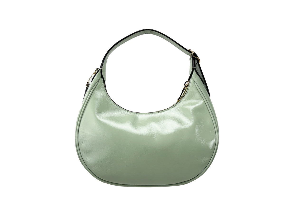 COACH Coach Emily Glazed Leather Shoulder Bag