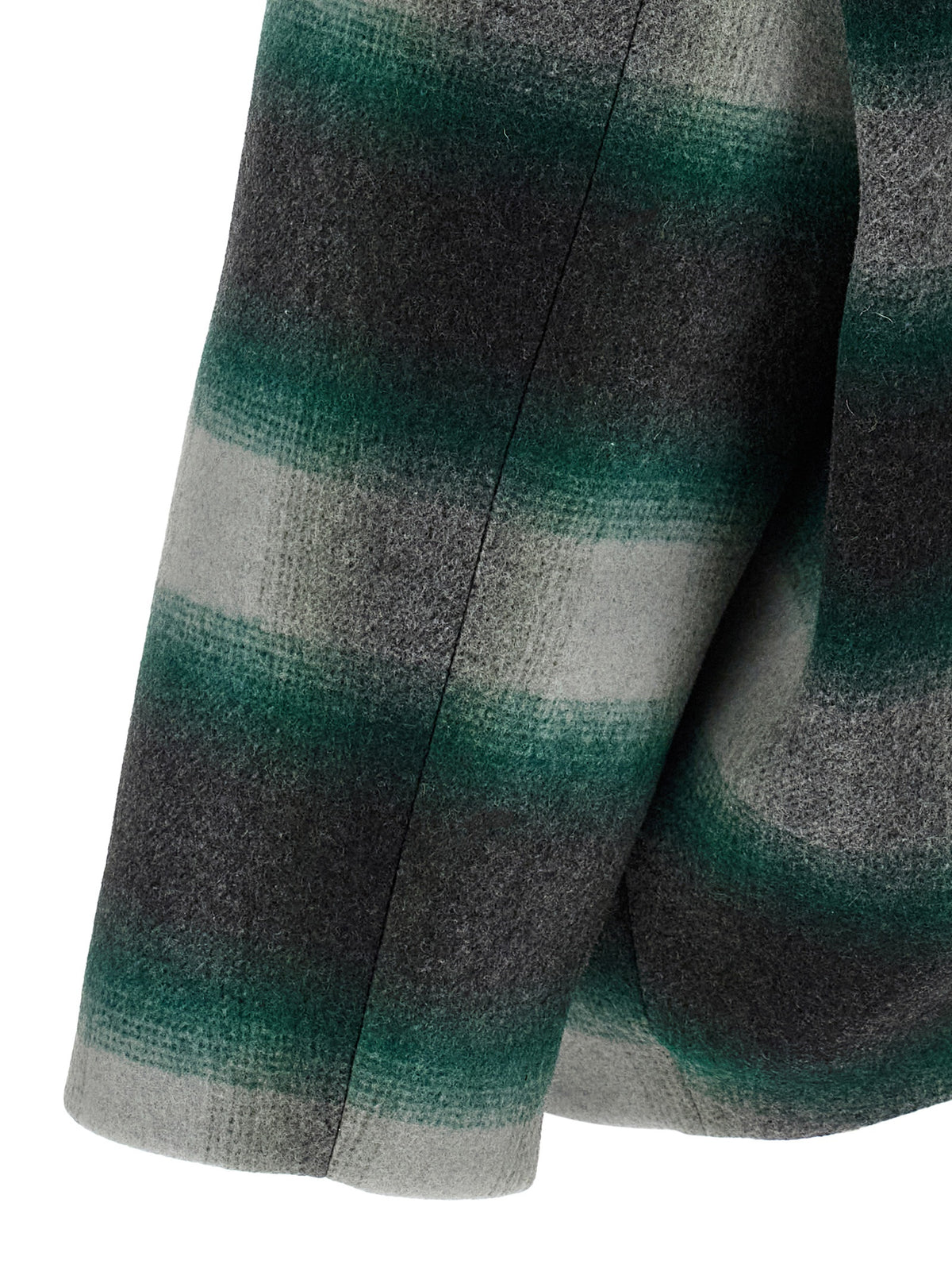 Balenciaga Bicolor Wool Full-Length Jacket