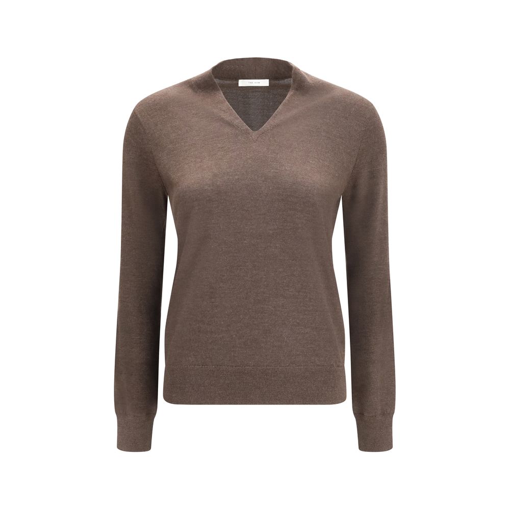 The Row Brown Cashmere Sweater