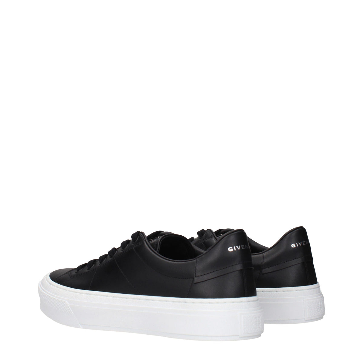 Givenchy Black Leather Low Top Sneakers