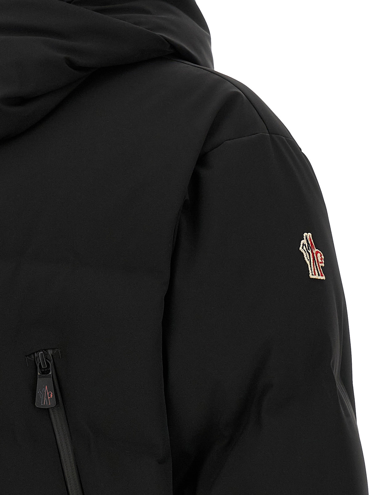 Moncler Grenoble Black Polyamide Full-Length Jacket
