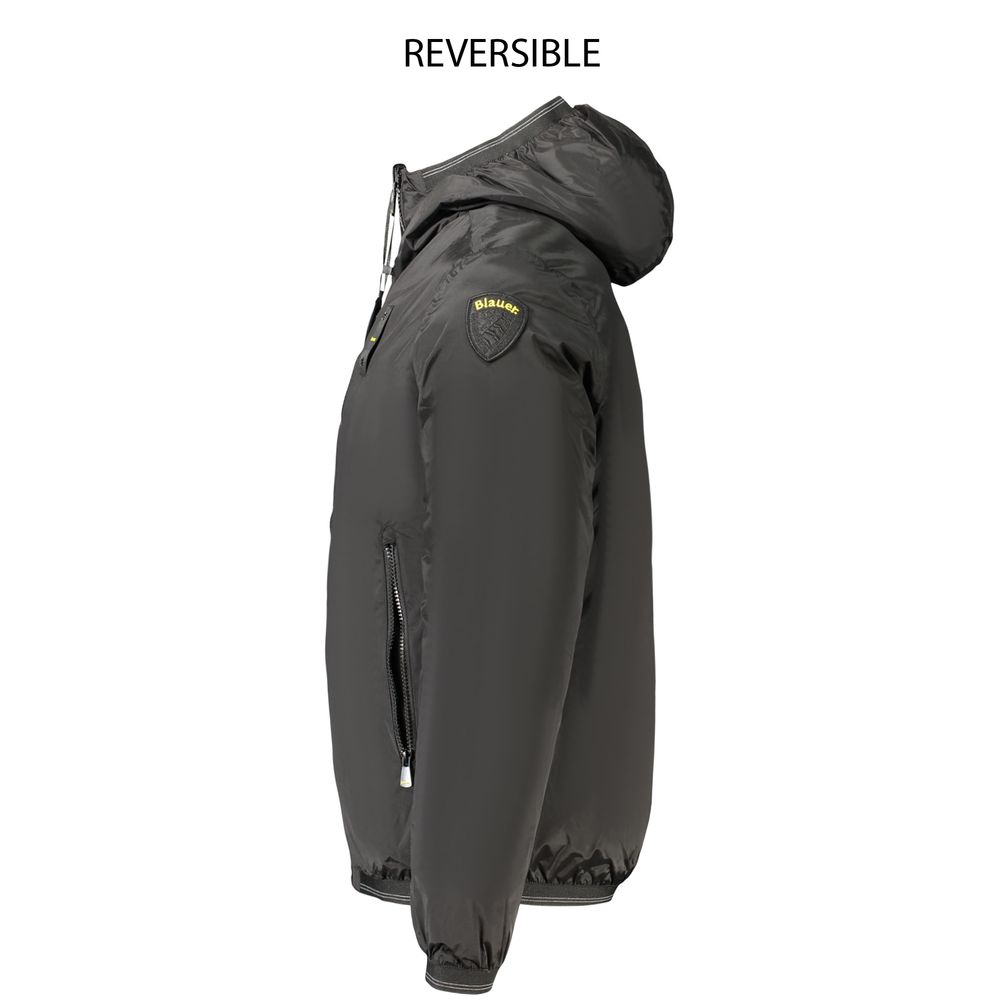 Blauer Black Polyamide Men's Jacket