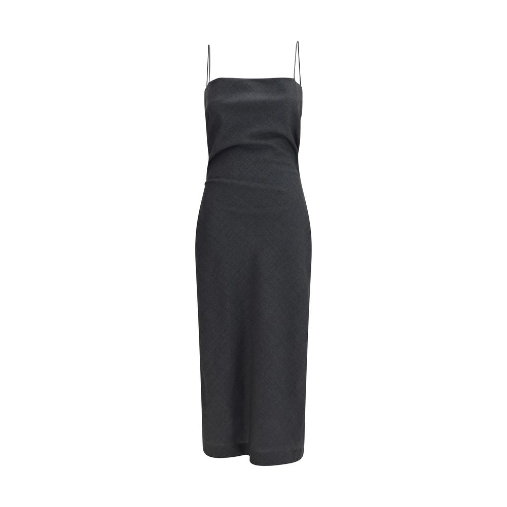 Calvin Klein Gray Wool Oves Aries Cocktail Dress