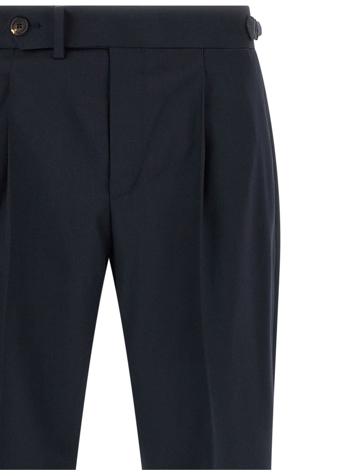 Pal Zileri Blue Wool Dress Pants