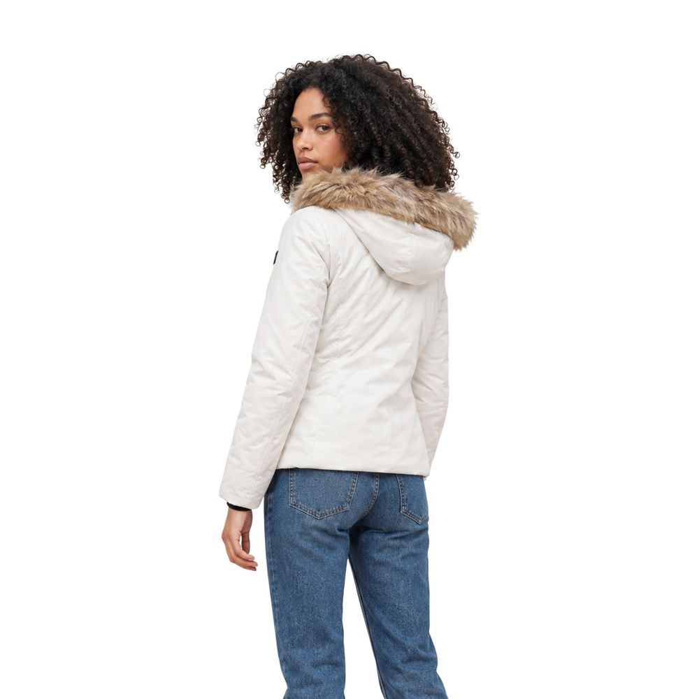 Refrigiwear Cream Polyester Full-Length Jacket