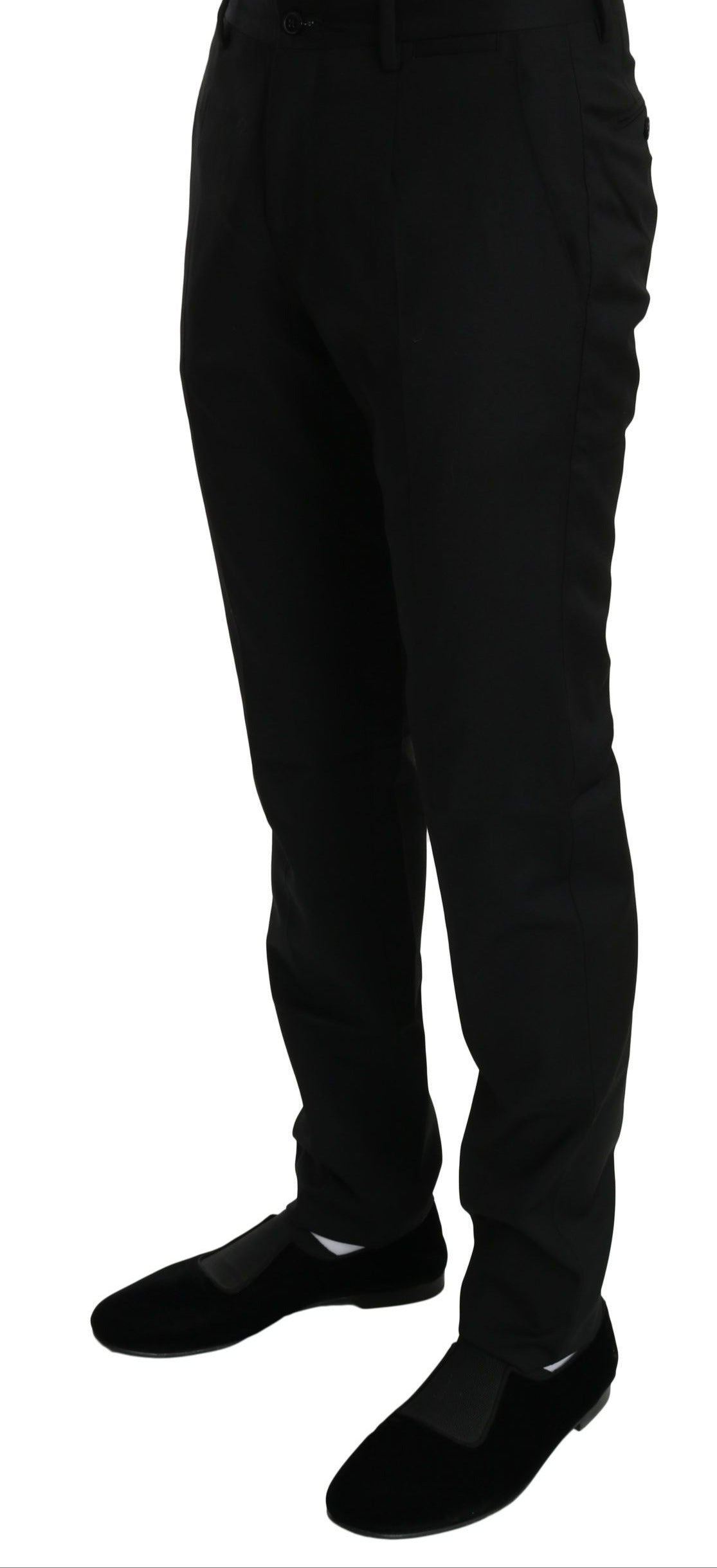 Dolce & Gabbana Elegant Black Wool Dress Pants