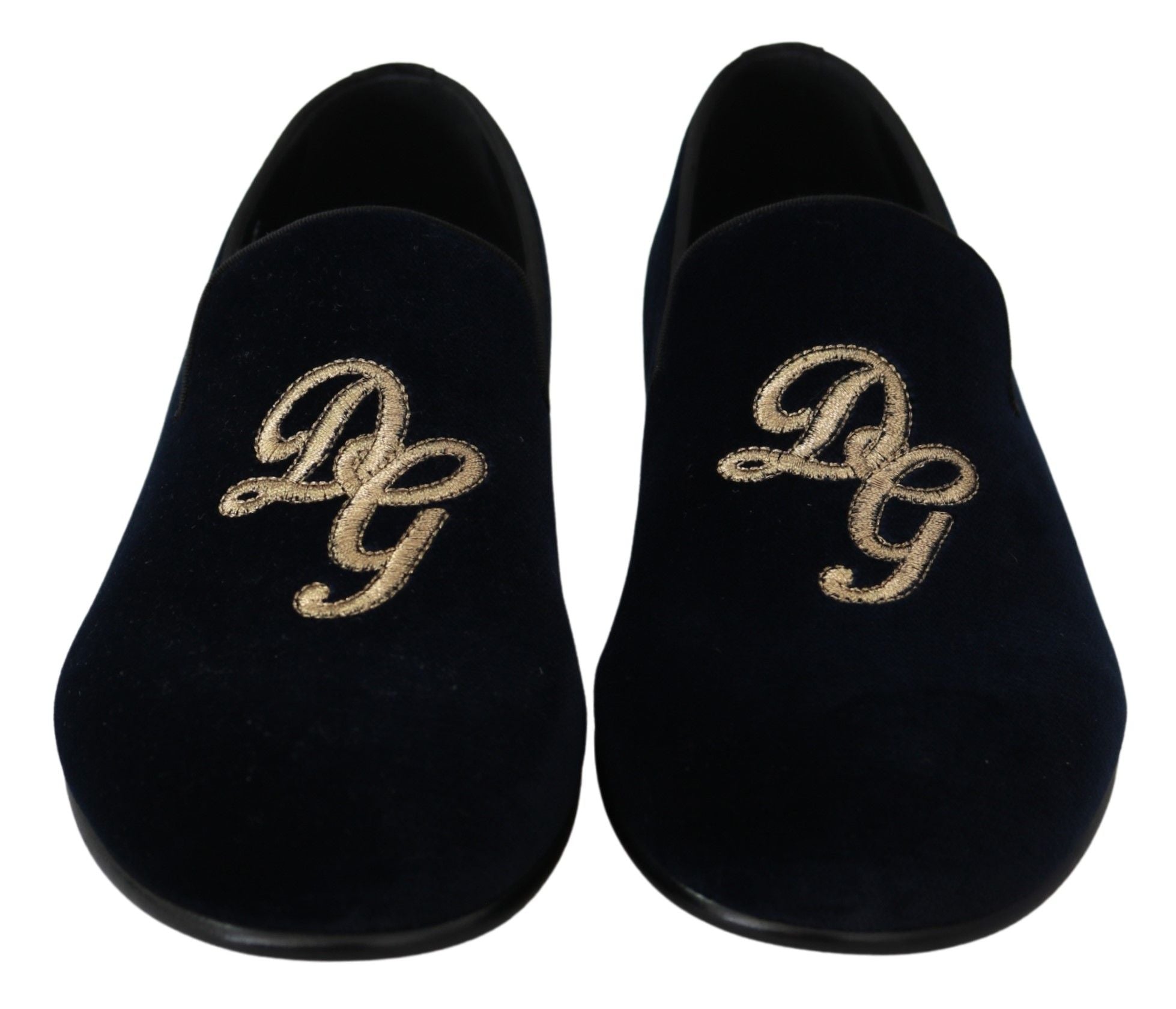 Dolce & Gabbana Κομψά μπλε κεντημένα Loafers