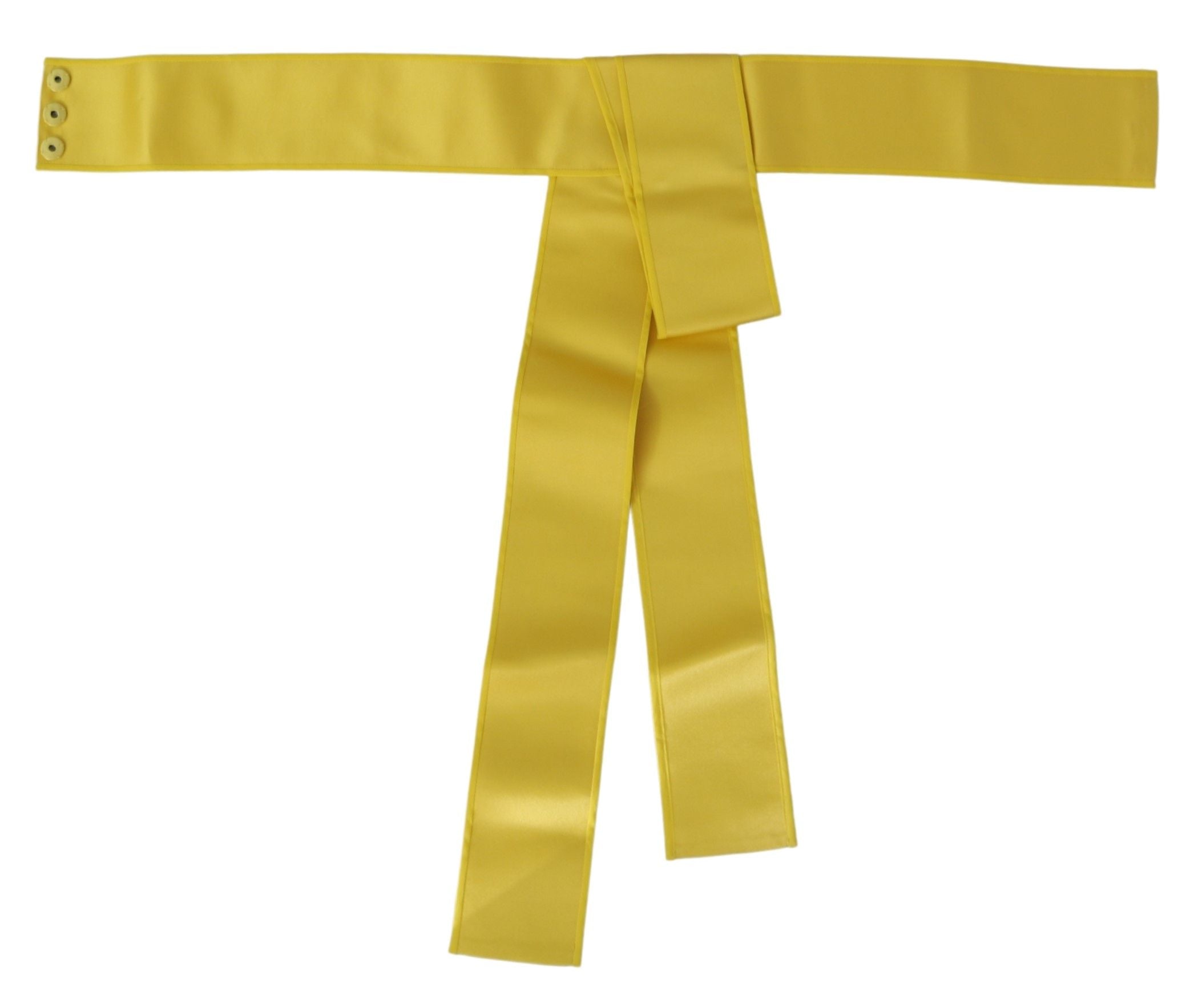 Κομψή γυναικεία ζώνη Dolce & Gabbana Chic Silk Yellow