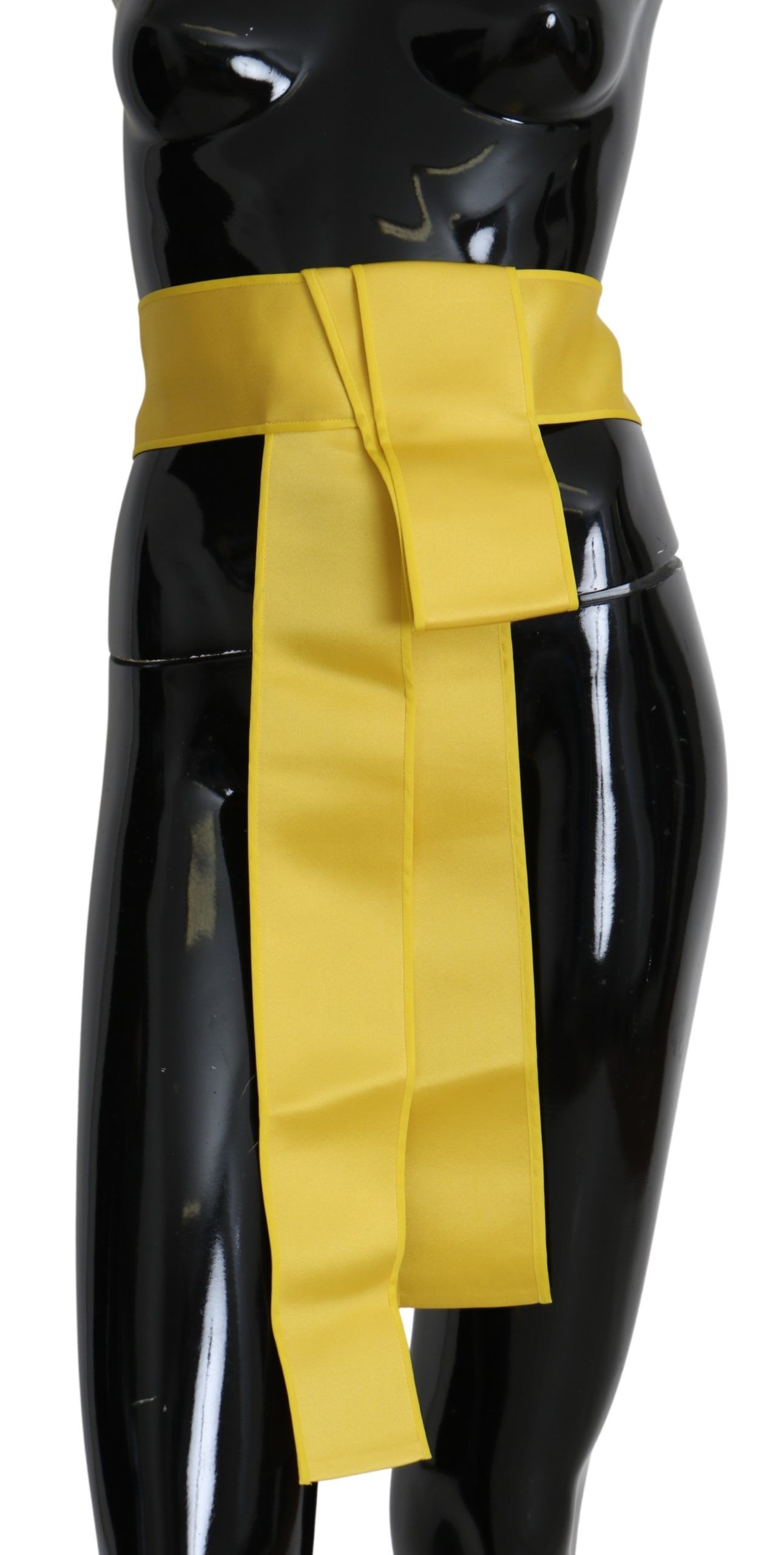 Κομψή γυναικεία ζώνη Dolce & Gabbana Chic Silk Yellow
