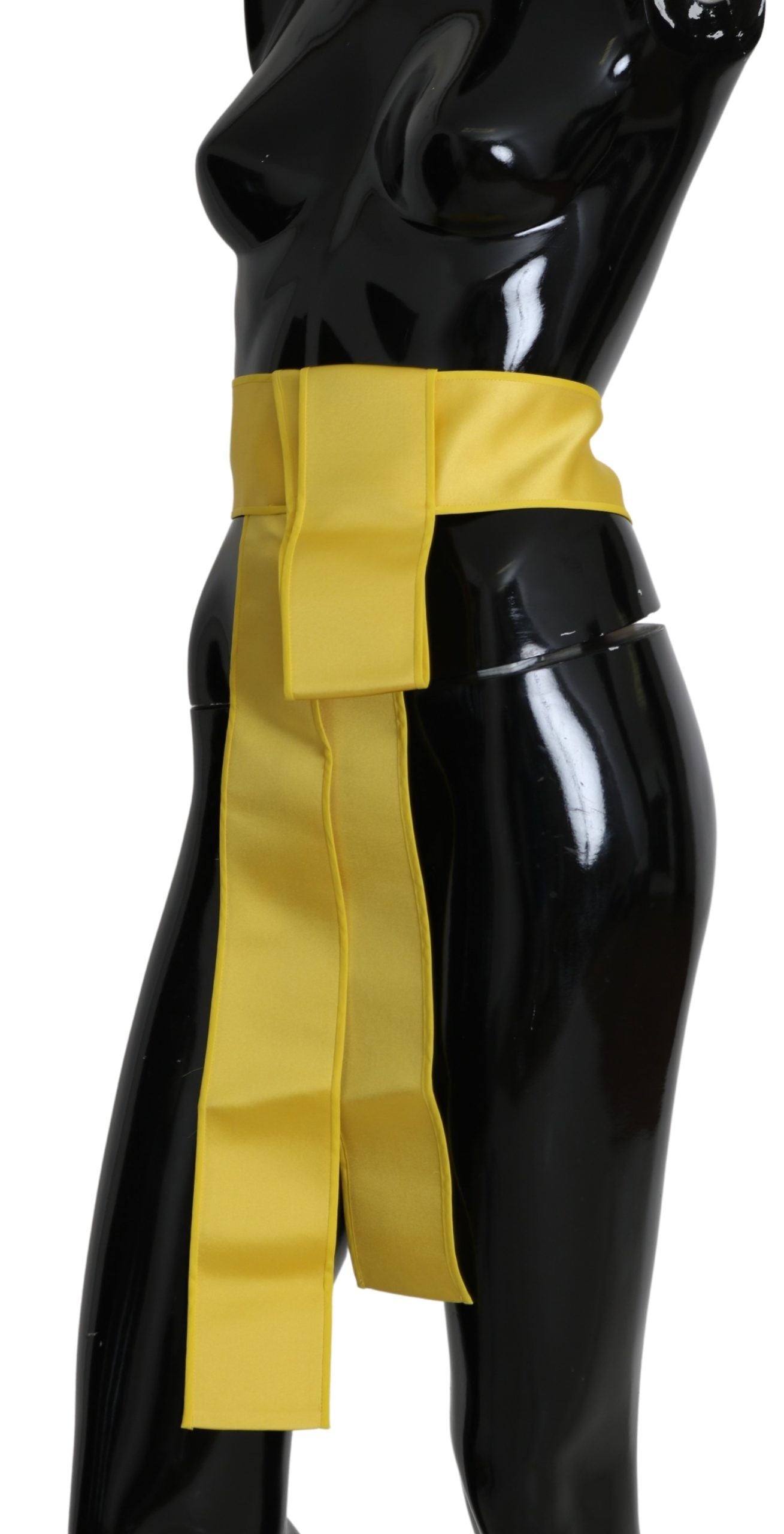 Κομψή γυναικεία ζώνη Dolce & Gabbana Chic Silk Yellow