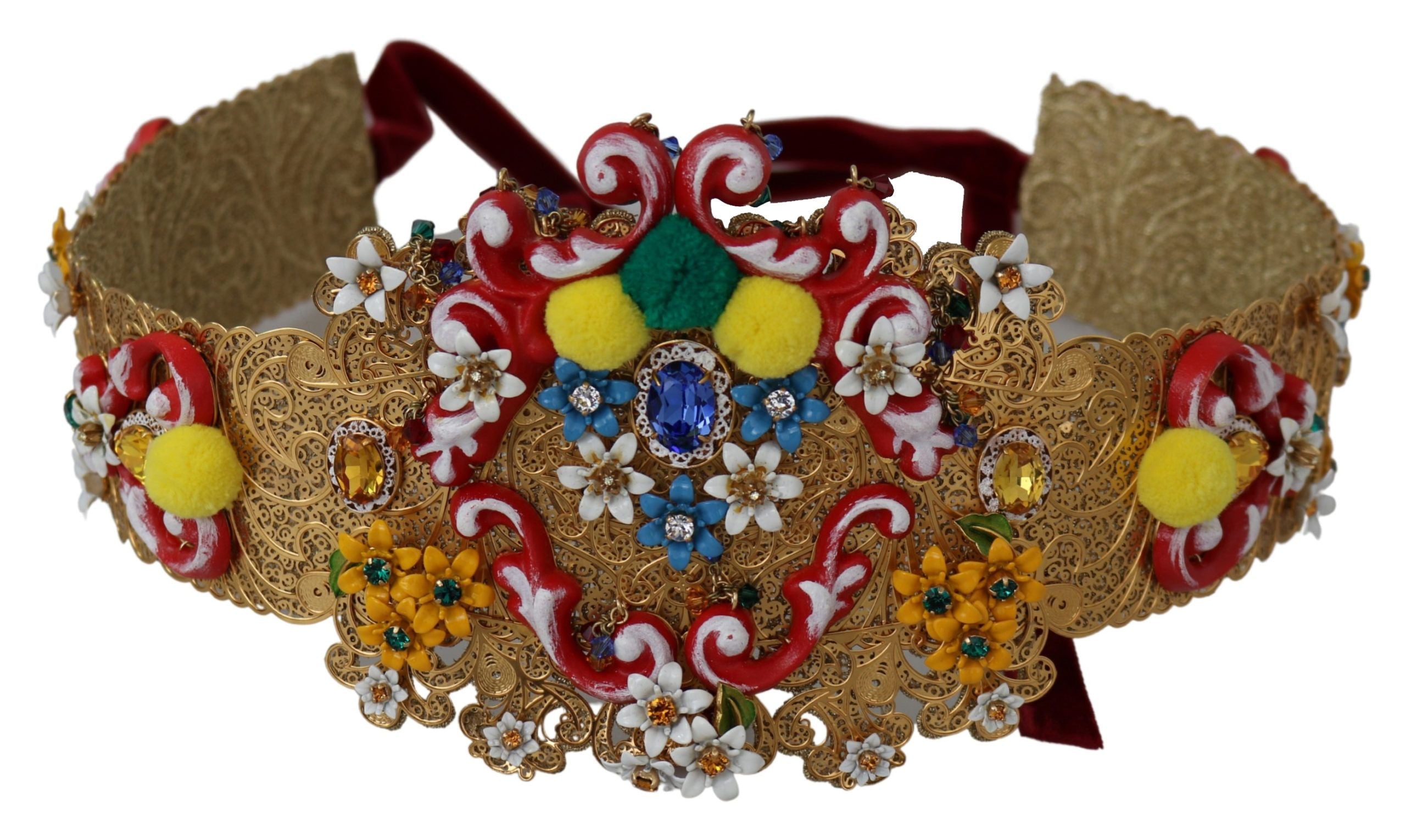 Ζώνη μέσης Dolce & Gabbana σε χρυσό κρύσταλλο