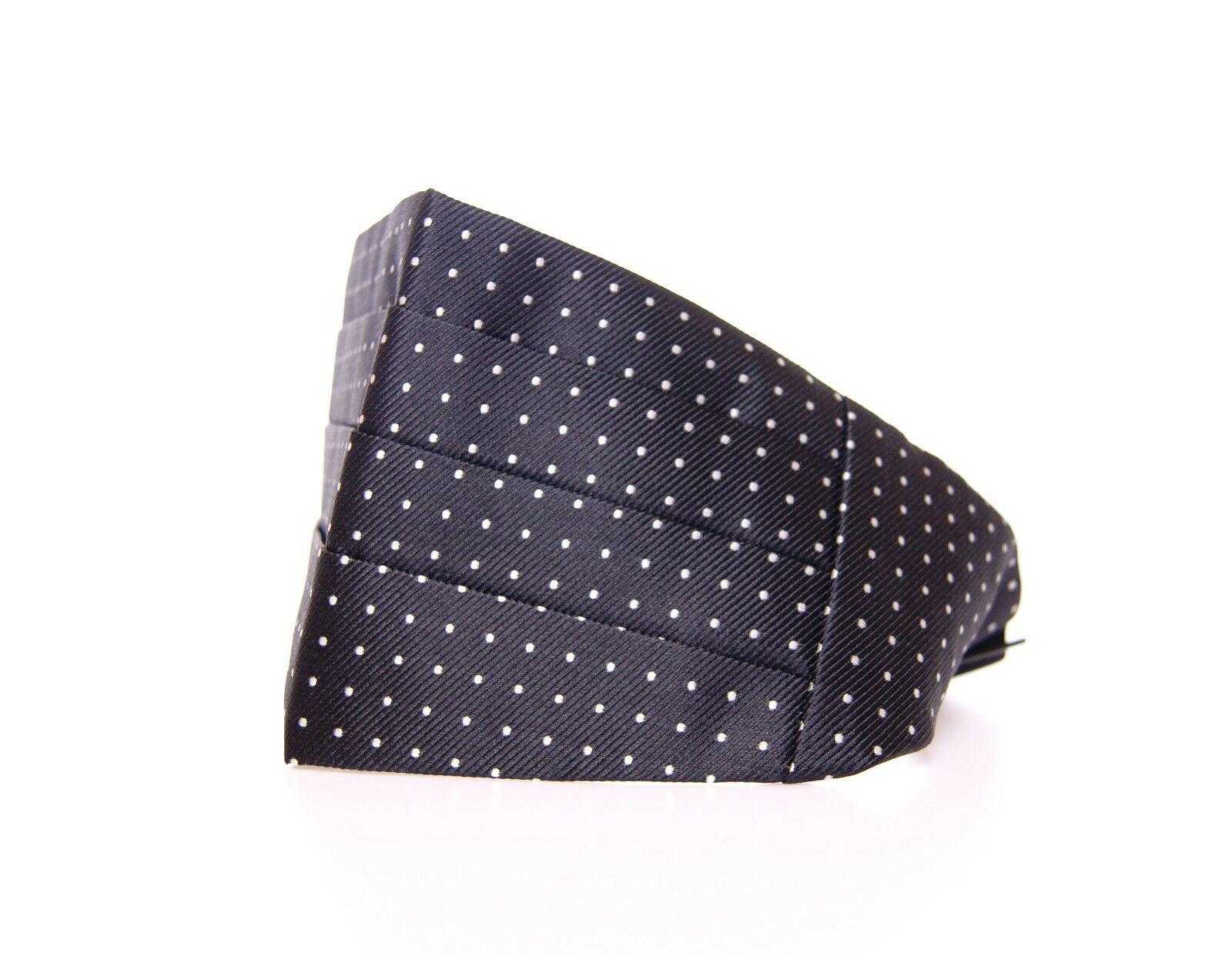 Dolce & Gabbana Κομψό Μαύρο Μεταξωτό Πουά Cummerbund