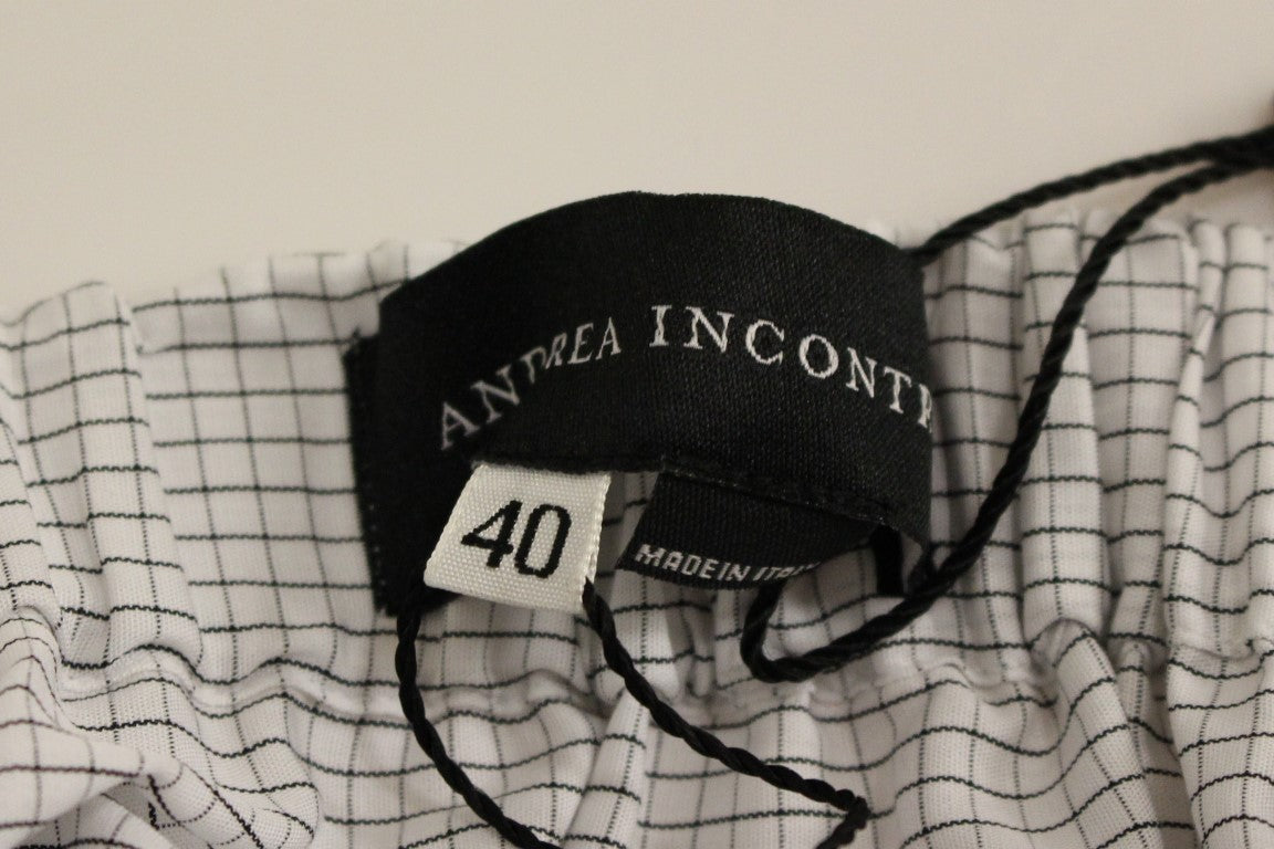 Andrea Incontri Chic White Mini Φούστα - Κομψή & Διαχρονική