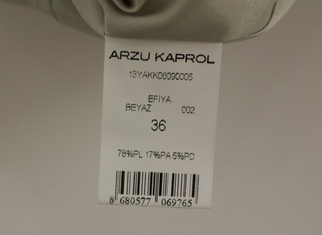 Κομψή Pencil φούστα Arzu Kaprol σε Λευκούς και Γκρι τόνους