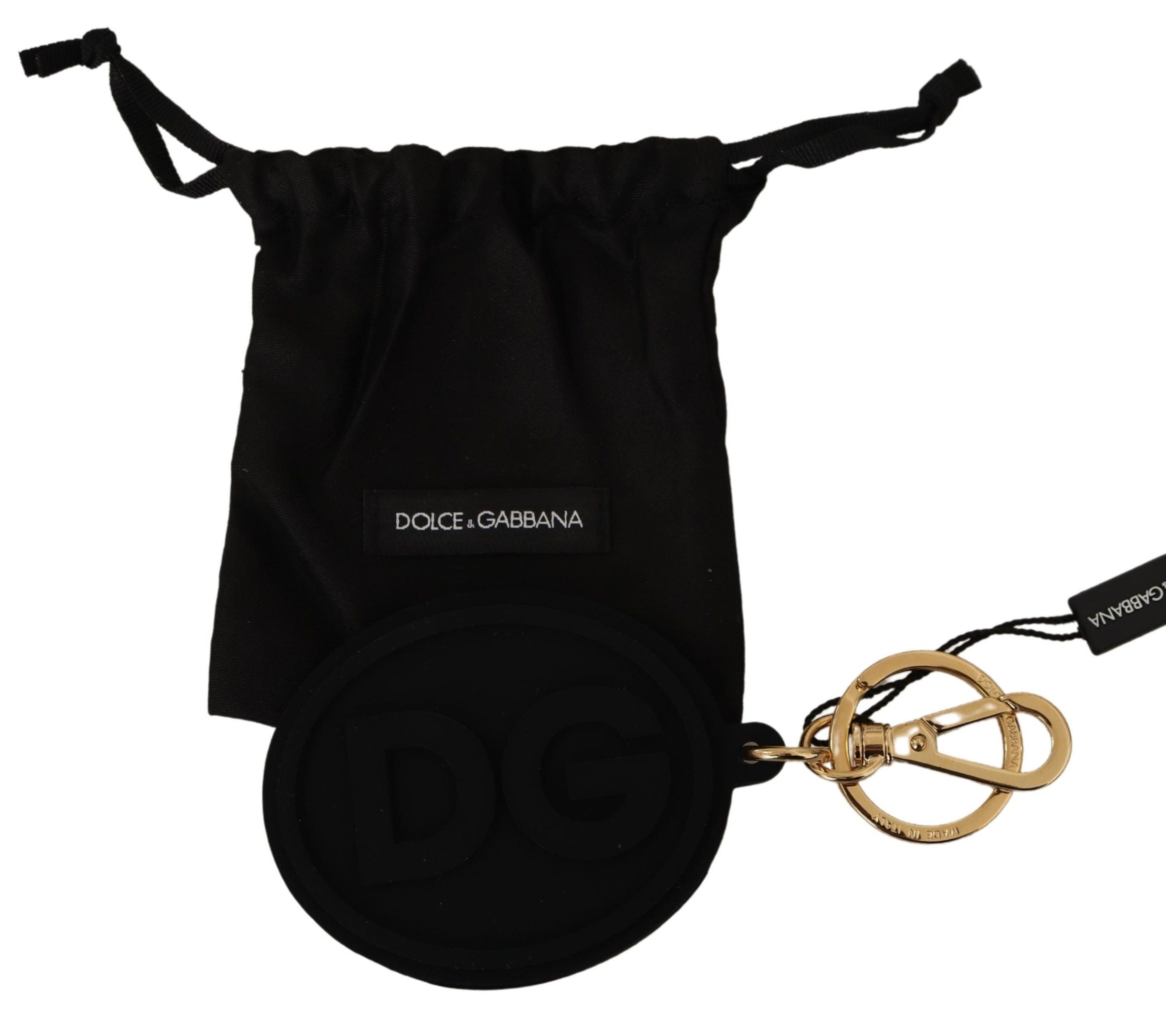 Κομψό αξεσουάρ για μπρελόκ Dolce & Gabbana, μαύρο και χρυσό