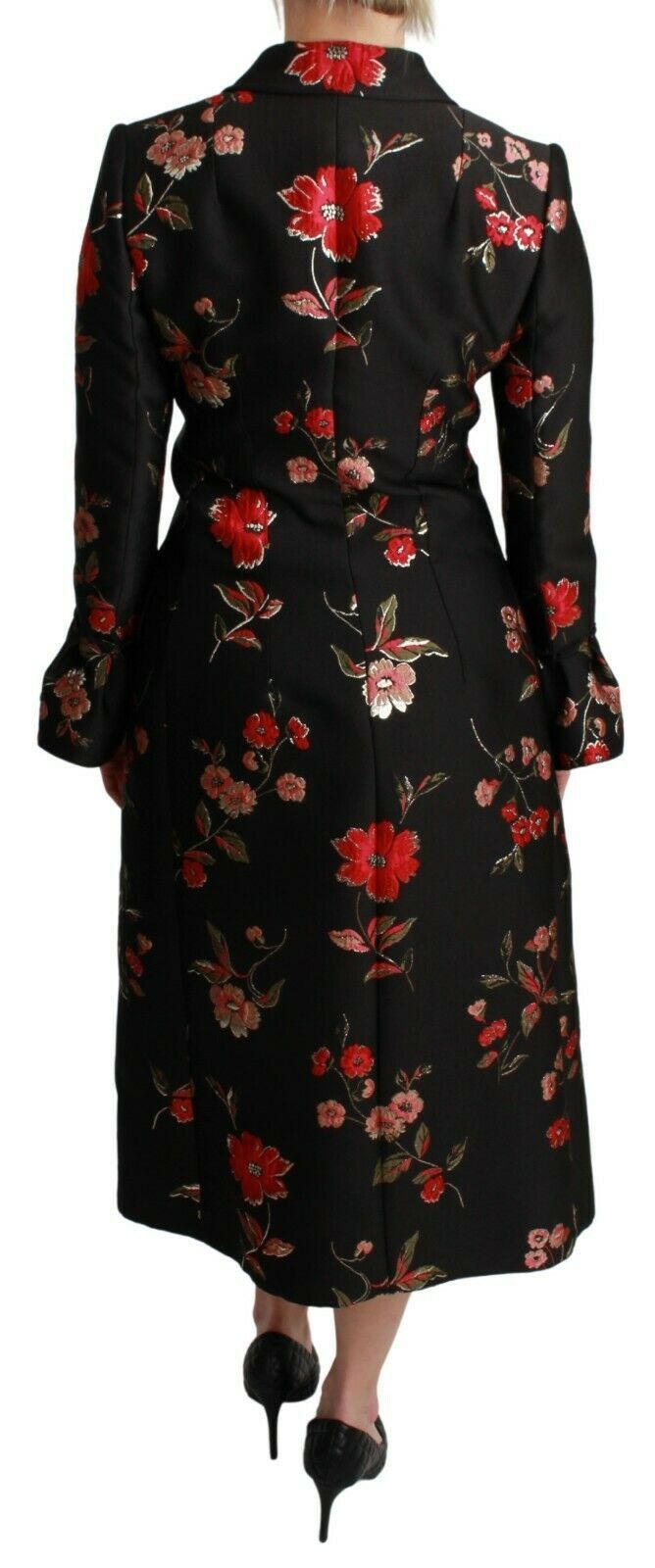 Dolce & Gabbana Κομψή φλοράλ κεντημένη καμπαρντίνα
