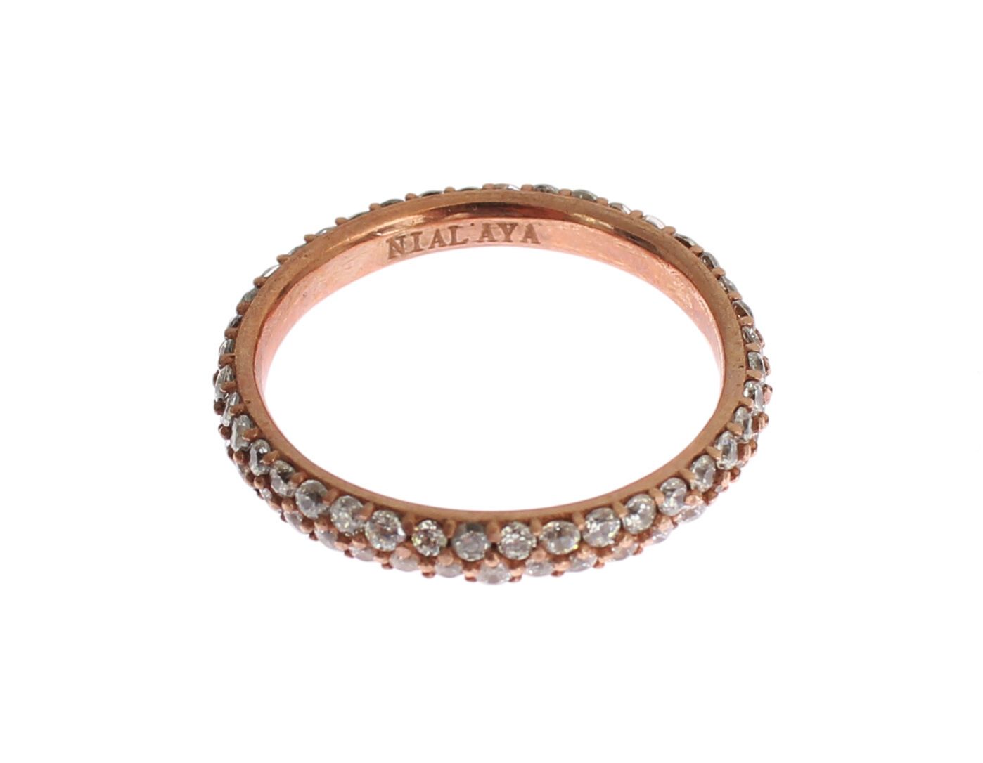 Ασημένιο δαχτυλίδι Nialaya Chic Pink με κρύσταλλο