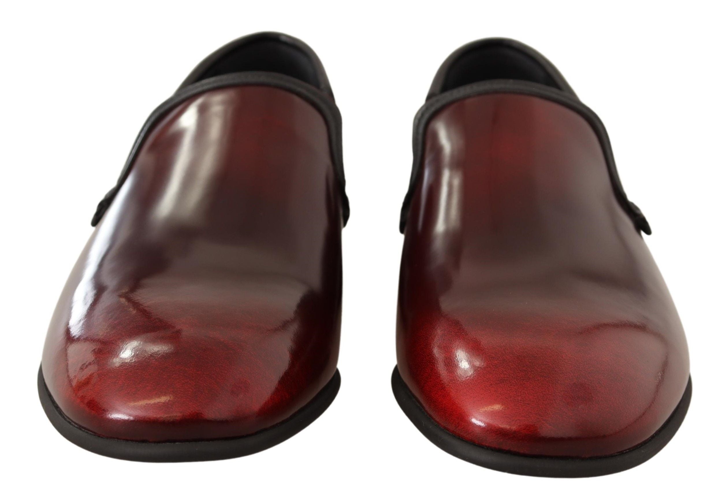 Dolce & Gabbana Κομψά δερμάτινα Loafers Bordeaux