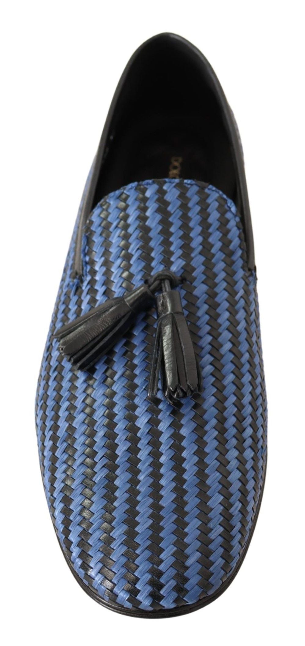 Κομψά υφαντά δερμάτινα Loafers Dolce & Gabbana