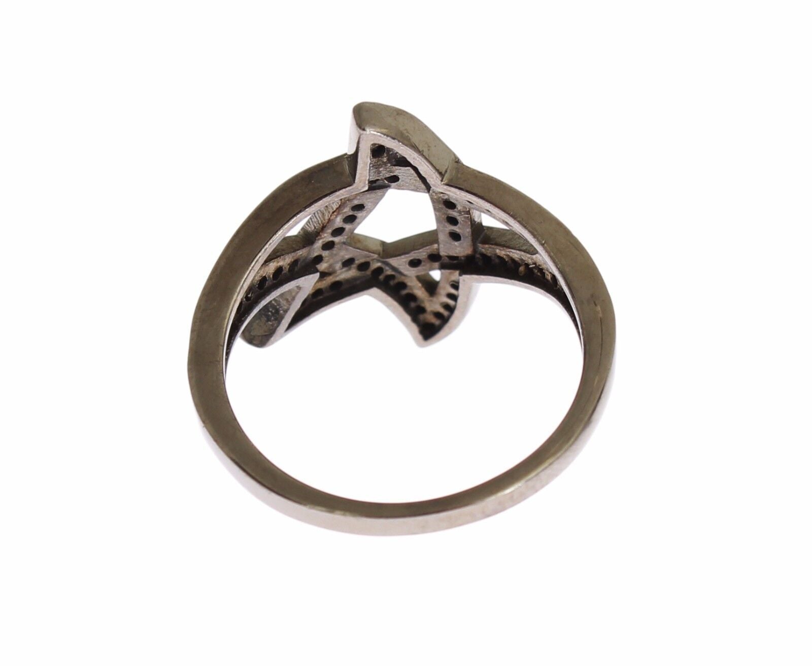 Κρυστάλλινο δαχτυλίδι Nialaya Chic Black Rhodium CZ