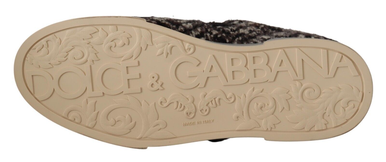 Δερμάτινα πάνινα παπούτσια Dolce & Gabbana Silver Elegance