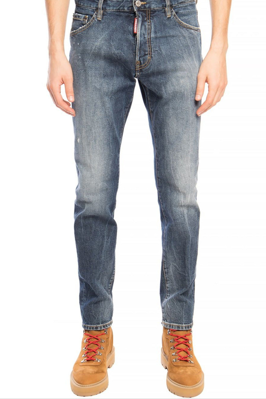 Τζιν παντελόνι Dsquared² Navy Distressed 'Cool Guy Jean'